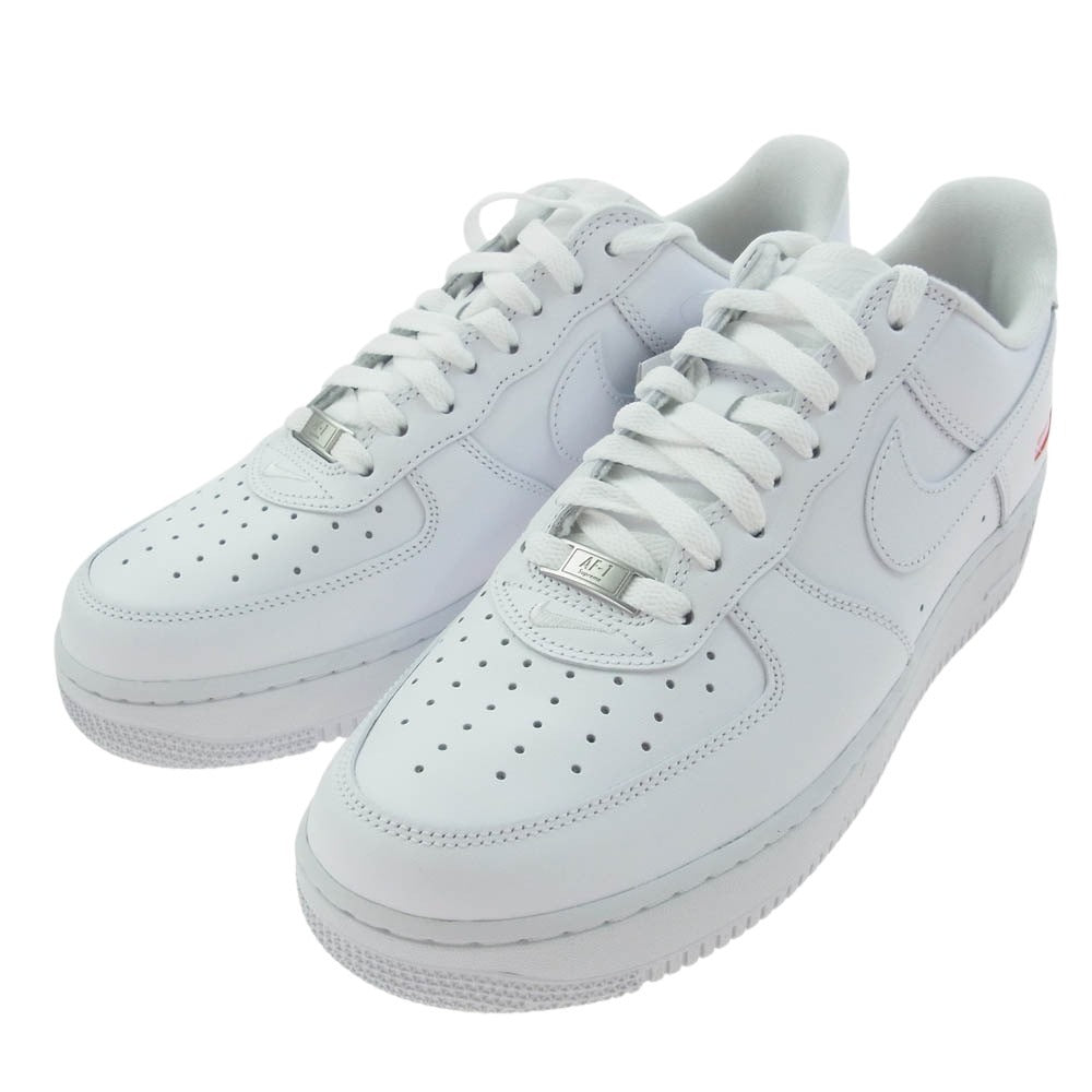 Supreme シュプリーム CU9225-100 × Nike Air Force 1 Low White ナイキ エアフォース1 ロー ホワイト スニーカー ホワイト系 27.5cm【新古品】【未使用】【中古】