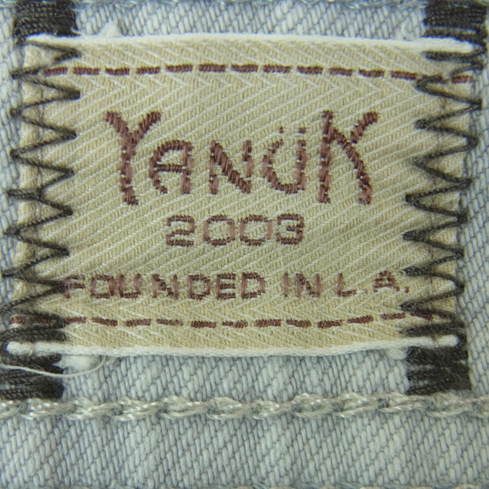 YANUK ヤヌーク VINCENT II スリム テーパード ストレッチ デニム パンツ インディゴブルー系 OHZ 32【中古】