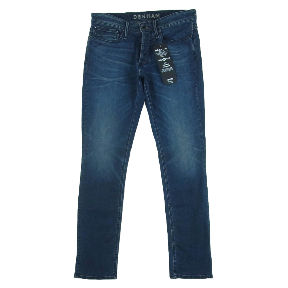 DENHAM デンハム 01-24-04-11-028 RAZOR SLIM FIT スリム フィット スキニー デニム パンツ ボタンフライ インディゴブルー系 W32 L32【中古】