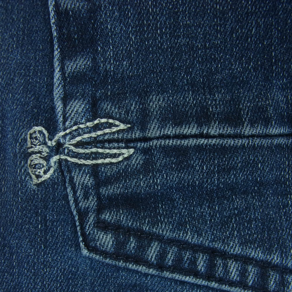 DENHAM デンハム 01-24-04-11-028 RAZOR SLIM FIT スリム フィット スキニー デニム パンツ ボタンフライ インディゴブルー系 W32 L32【中古】