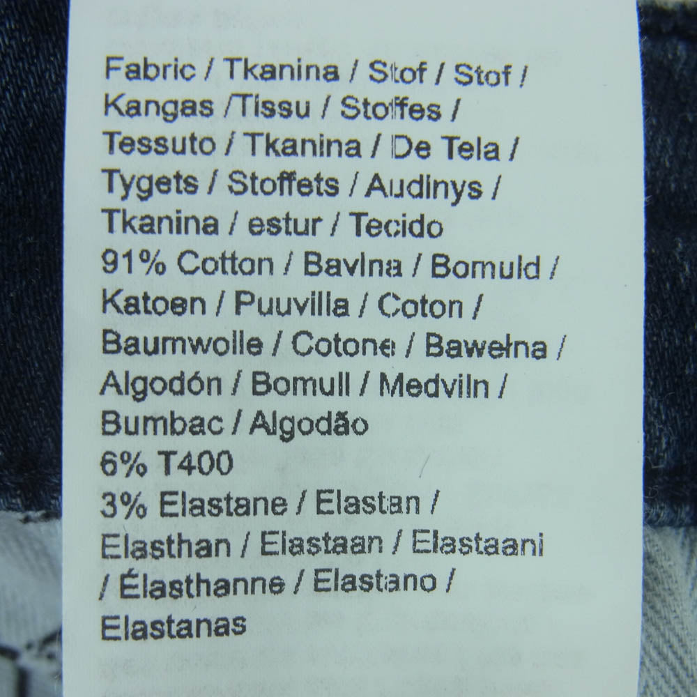 DENHAM デンハム 01-24-04-11-028 RAZOR SLIM FIT スリム フィット スキニー デニム パンツ ボタンフライ インディゴブルー系 W32 L32【中古】