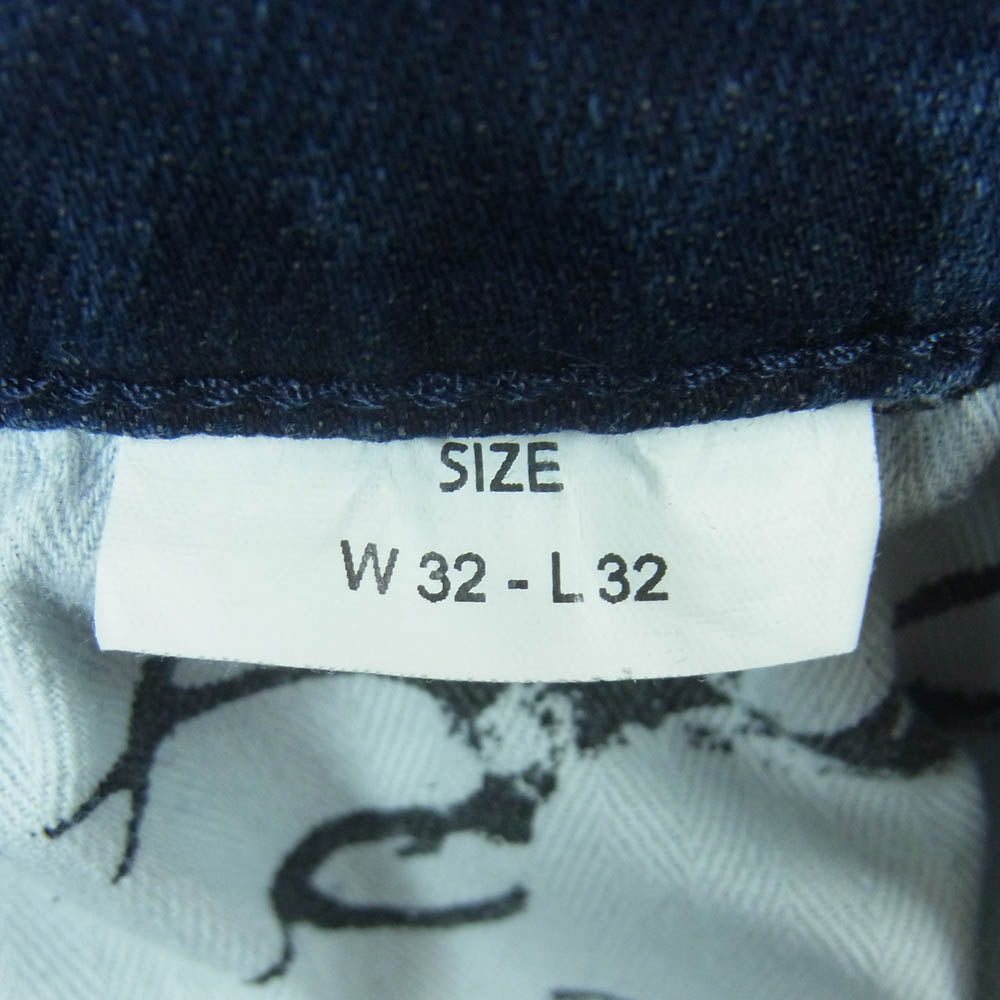 DENHAM デンハム 01-24-04-11-028 RAZOR SLIM FIT スリム フィット スキニー デニム パンツ ボタンフライ インディゴブルー系 W32 L32【中古】