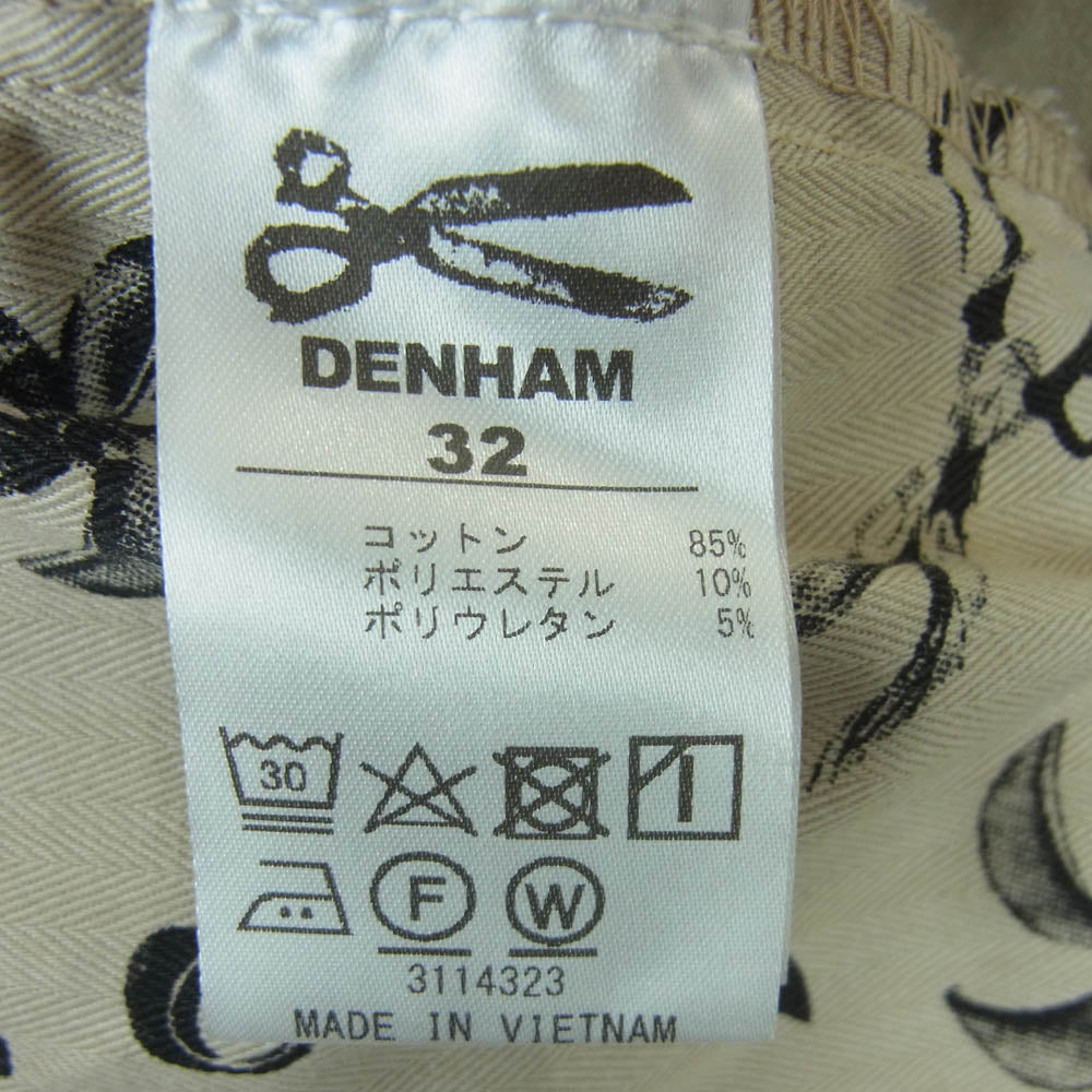 DENHAM デンハム 01-23-02-10-060 RAZOR CHINO スキニー チノ パンツ ベトナム製 ベージュ系 32【中古】