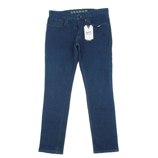 DENHAM デンハム 01-20-08-11-063 RAZOR SLIM FIT スリム フィット スキニー デニム パンツ ボタンフライ インディゴブルー系 W32 L32【中古】
