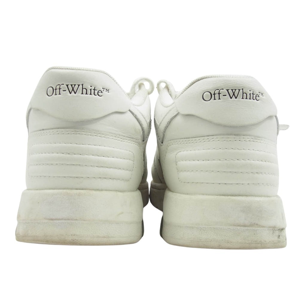 OFF-WHITE オフホワイト OUT OF OFFICE ローカット レザー スニーカー ホワイト系 38【中古】