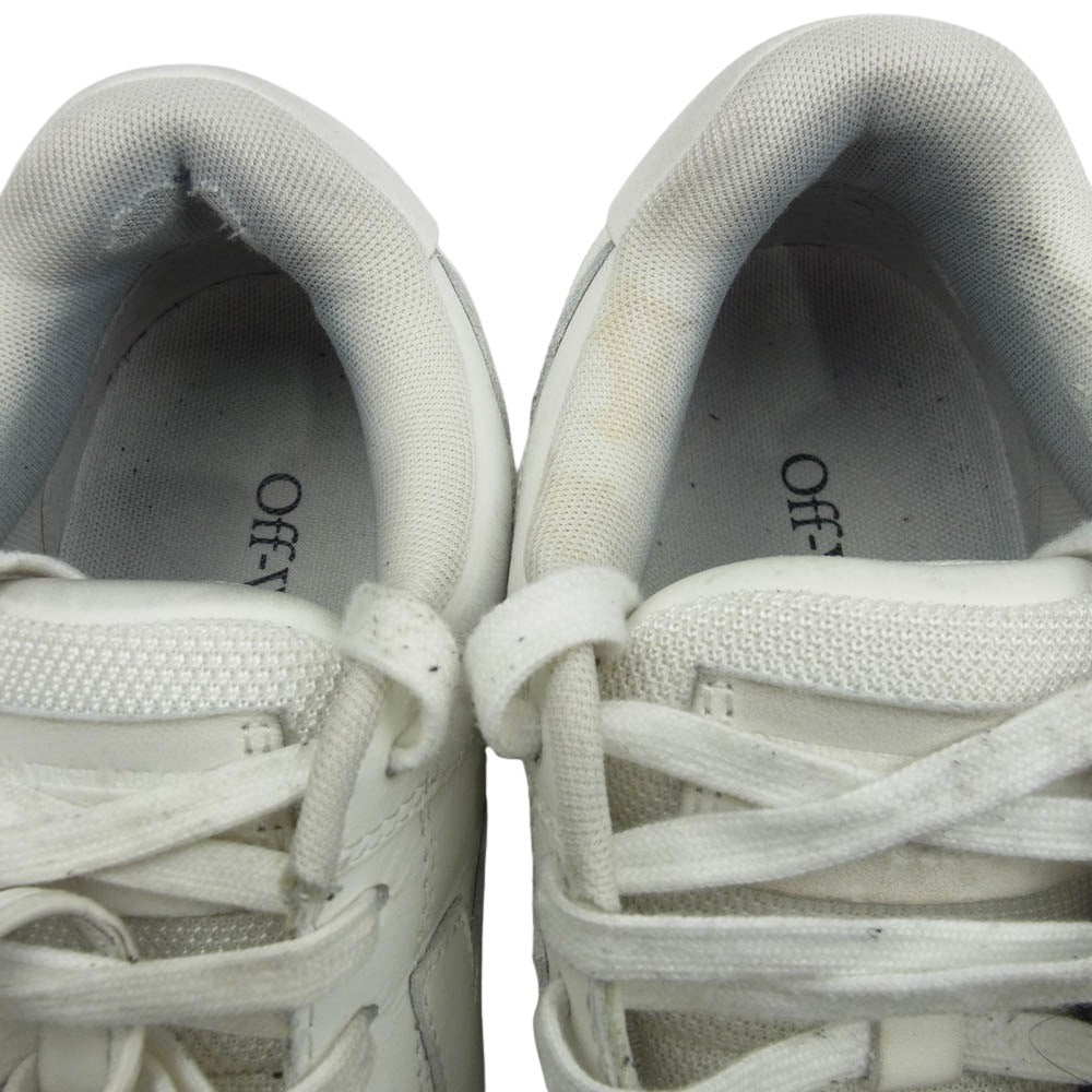 OFF-WHITE オフホワイト OUT OF OFFICE ローカット レザー スニーカー ホワイト系 38【中古】