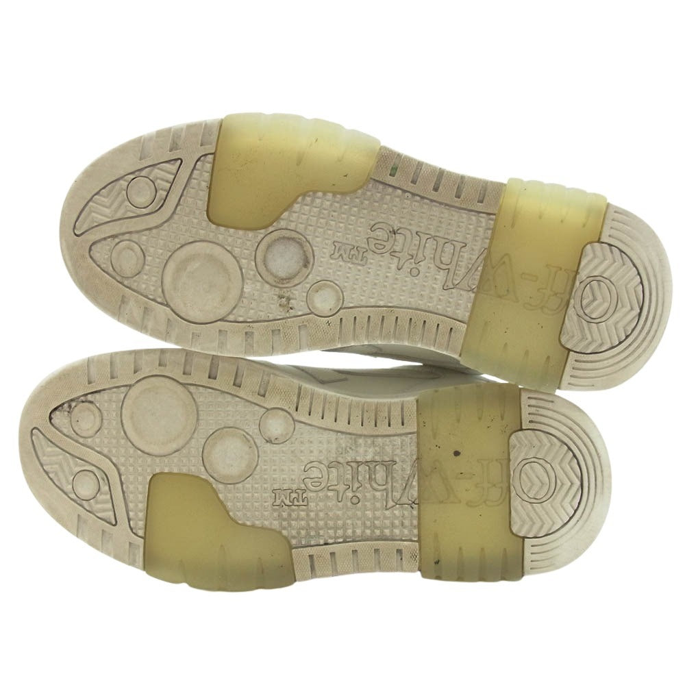 OFF-WHITE オフホワイト OUT OF OFFICE ローカット レザー スニーカー ホワイト系 38【中古】