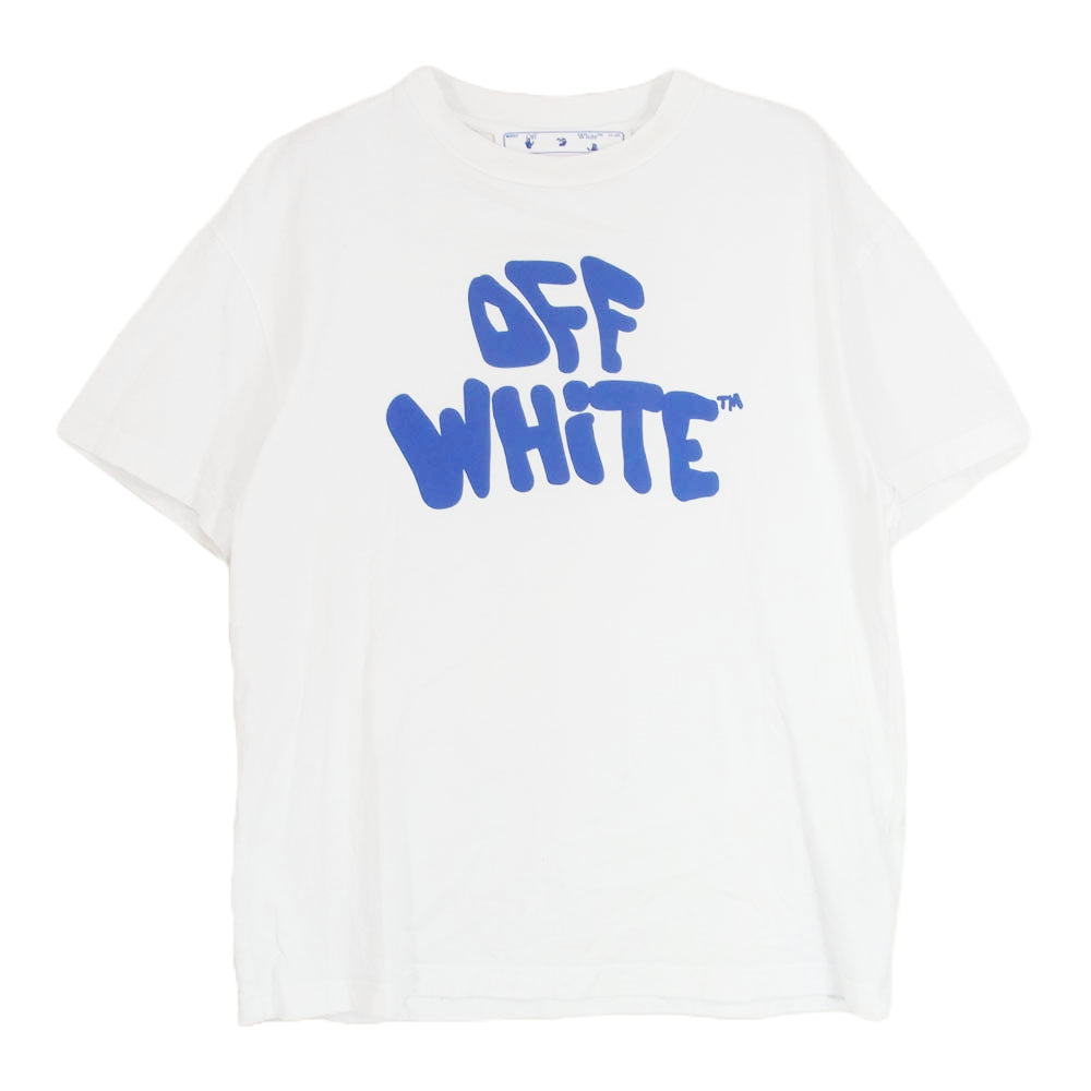 OFF-WHITE オフホワイト 23SS OWAA089S23JER017 GRAPHIC LOGO T SHIRT グラフィック ロゴプリント Ｔシャツ 半袖 カットソー ホワイト系 S【中古】