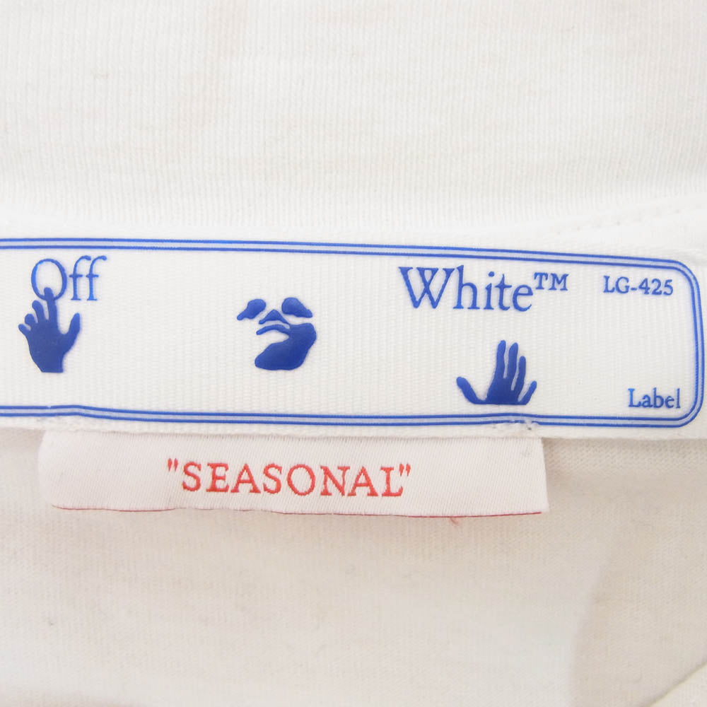 OFF-WHITE オフホワイト 23SS OWAA089S23JER017 GRAPHIC LOGO T SHIRT グラフィック ロゴプリント Ｔシャツ 半袖 カットソー ホワイト系 S【中古】