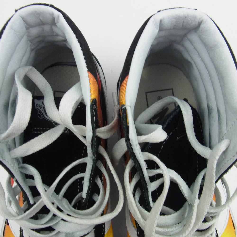 VANS バンズ SK8-HI ファイヤーパターン ハイカットスニーカー ブラック系 レッド系 25cm【中古】