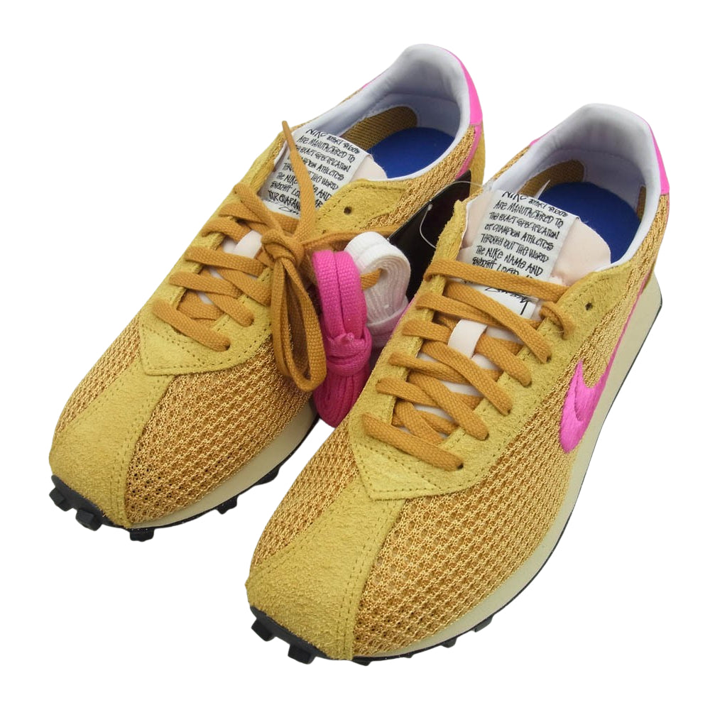 NIKE ナイキ FQ5369-700 × Stussy ステューシー LD-1000  Sanded Gold and Laser Fuchsia サンデッド ゴールド アンド レーザーフューシャ ローカット スニーカー イエロー系 ピンク系 26cm【新古品】【未使用】【中古】