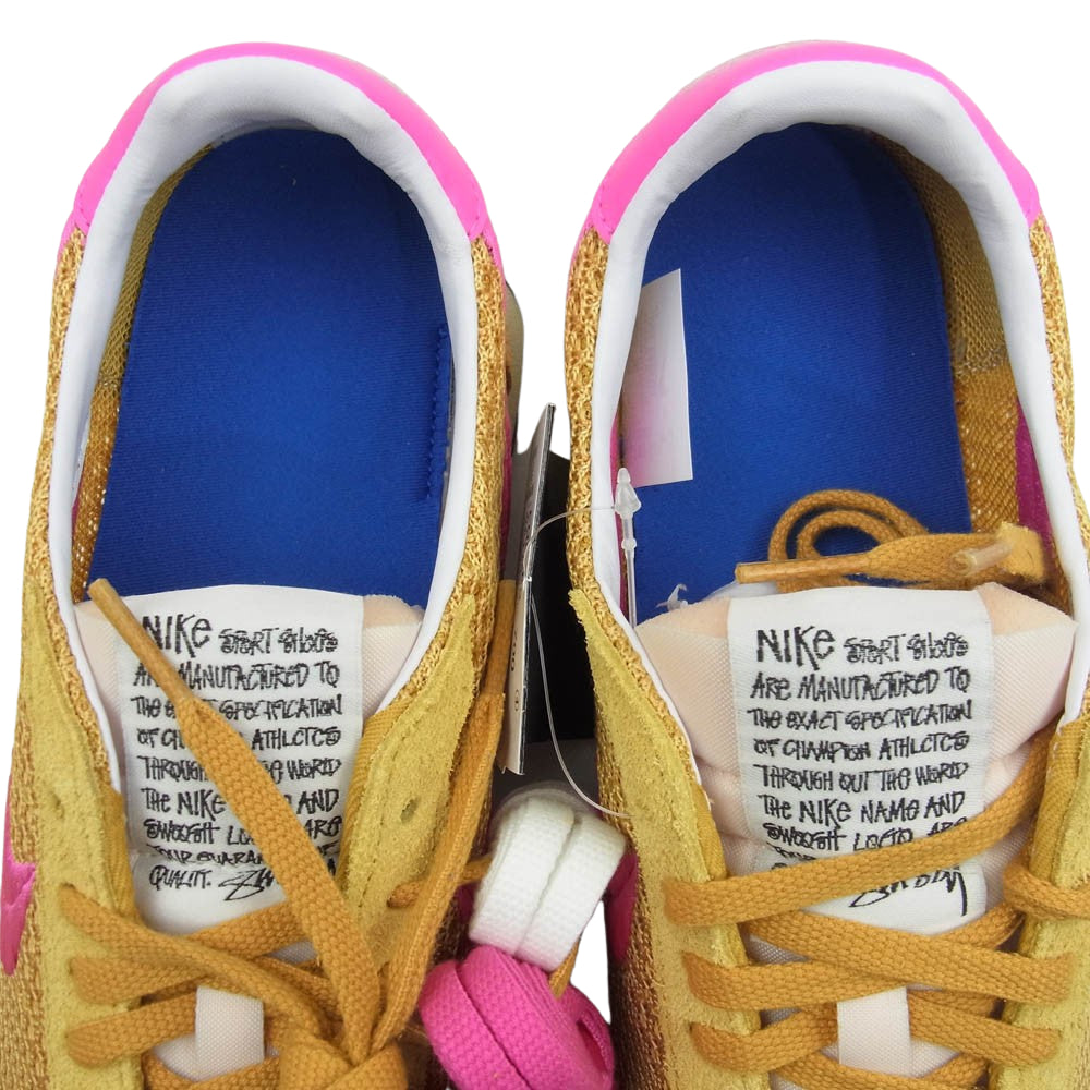 NIKE ナイキ FQ5369-700 × Stussy ステューシー LD-1000  Sanded Gold and Laser Fuchsia サンデッド ゴールド アンド レーザーフューシャ ローカット スニーカー イエロー系 ピンク系 26cm【新古品】【未使用】【中古】
