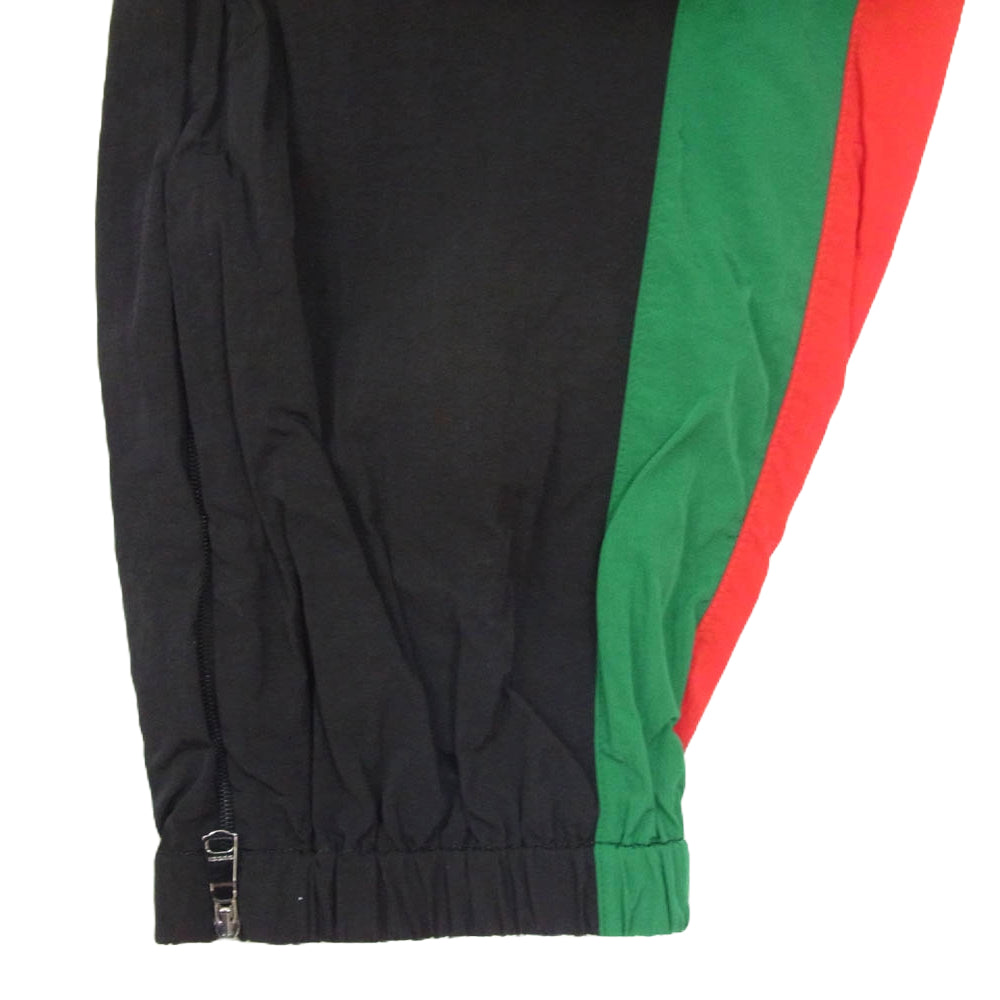 GUCCI グッチ 20SS 575549 OVERSIZED GRG NYLON TRACK PANT オーバーサイズ GG ワッペン ナイロン トラック パンツ ブラック系 S【中古】
