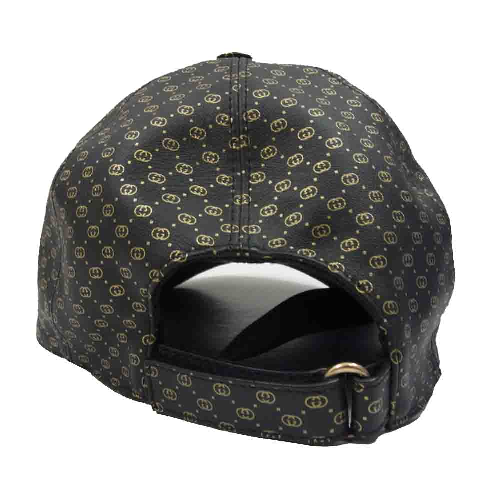 GUCCI グッチ ×Dapper Dan ダッパーダン インターロッキング G ベロア ベースボール キャップ 帽子 ブラック系 M【中古】