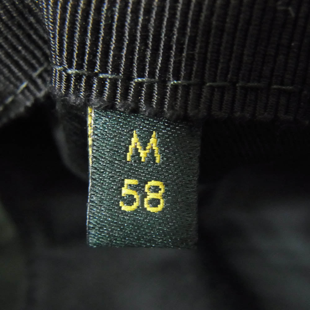 GUCCI グッチ ×Dapper Dan ダッパーダン インターロッキング G ベロア ベースボール キャップ 帽子 ブラック系 M【中古】