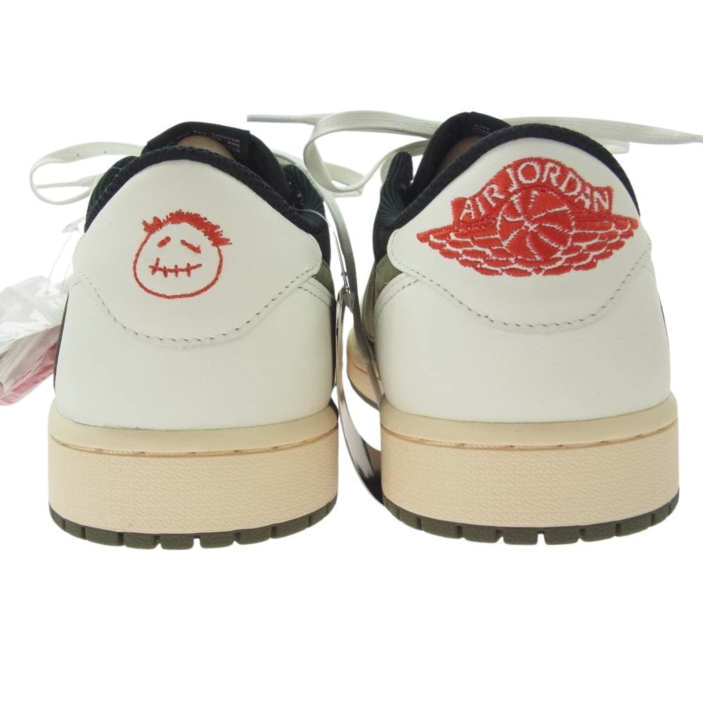 NIKE ナイキ DZ4137-106 × TRAVIS SCOTT WMNS AIR JORDAN 1 LOW OG SP MEDIUM OLIVE トラヴィススコット エアジョーダン 1 ミディアムオリーブ ローカット スニーカー マルチカラー系 28.5cm【新古品】【未使用】【中古】