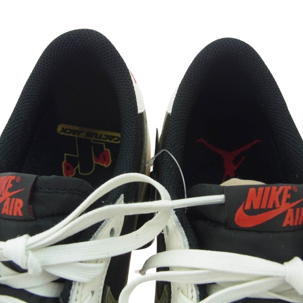 NIKE ナイキ DZ4137-106 × TRAVIS SCOTT WMNS AIR JORDAN 1 LOW OG SP MEDIUM OLIVE トラヴィススコット エアジョーダン 1 ミディアムオリーブ ローカット スニーカー マルチカラー系 28.5cm【新古品】【未使用】【中古】