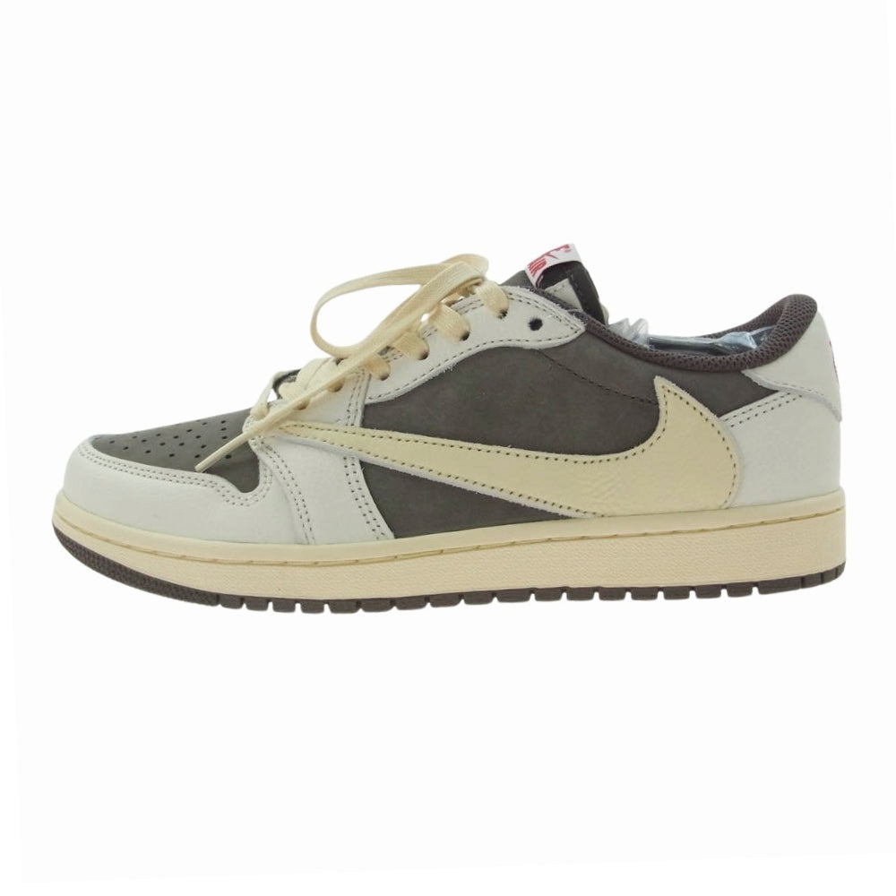 NIKE ナイキ DM7866-162 【フェイクバスター鑑定済】× TRAVIS SCOTT AIR JORDAN 1 LOW OG REVERSE MOCHAトラヴィススコット エアジョーダン ローカット スニーカー マルチカラー系 25.5cm【新古品】【未使用】【中古】
