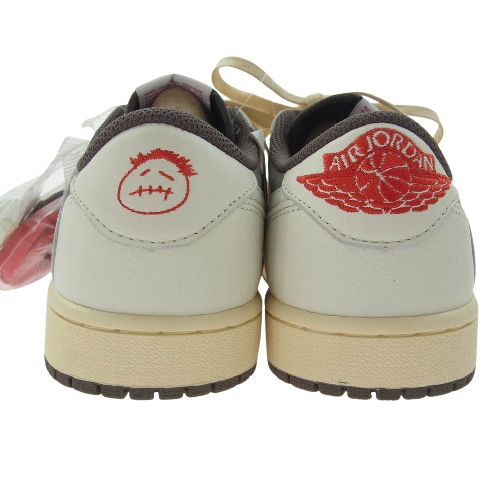 NIKE ナイキ DM7866-162 【フェイクバスター鑑定済】× TRAVIS SCOTT AIR JORDAN 1 LOW OG REVERSE MOCHAトラヴィススコット エアジョーダン ローカット スニーカー マルチカラー系 25.5cm【新古品】【未使用】【中古】