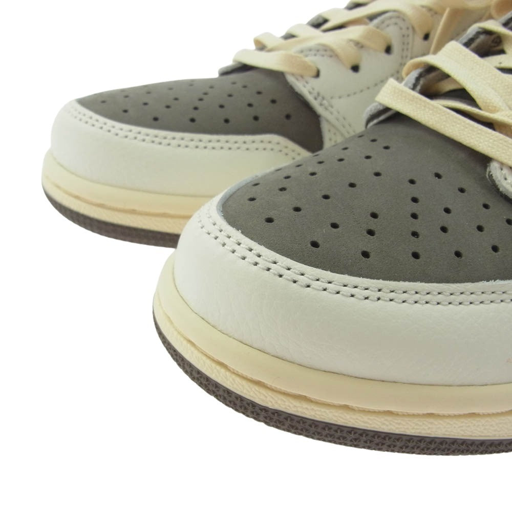 NIKE ナイキ DM7866-162 【フェイクバスター鑑定済】× TRAVIS SCOTT AIR JORDAN 1 LOW OG REVERSE MOCHAトラヴィススコット エアジョーダン ローカット スニーカー マルチカラー系 25.5cm【新古品】【未使用】【中古】