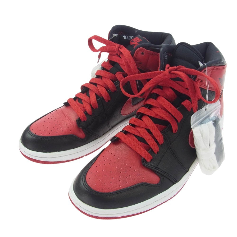 NIKE ナイキ 432001-001 Air Jordan 1 Retro High Banned 2011 エアジョーダン レトロ ハイ バンド ブラック系 レッド系 26cm【新古品】【未使用】【中古】