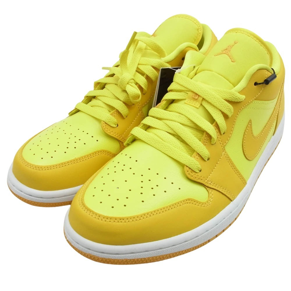 NIKE ナイキ DC0774-700 Women's AIR JORDAN 1 LOW SUNNY YELLOW　ウィメンズ エアジョーダン1 ロー スニーカー イエロー系 28.5cm【新古品】【未使用】【中古】