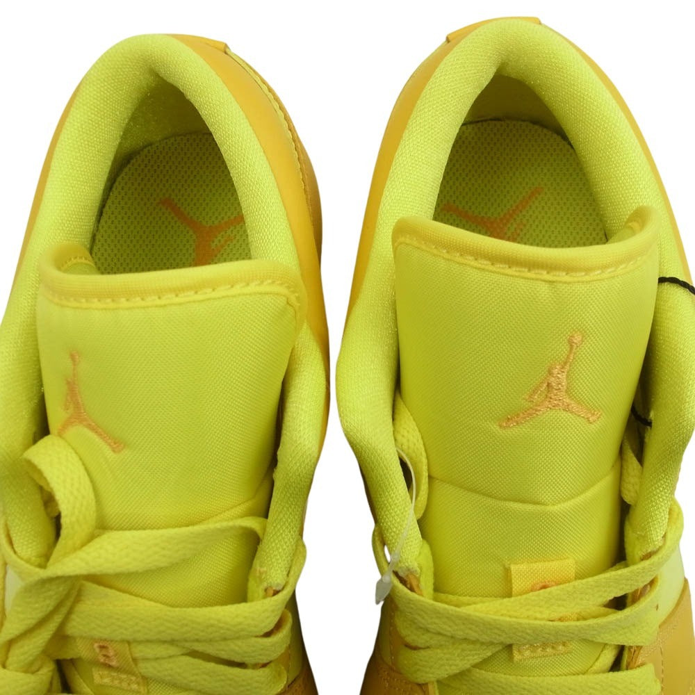 NIKE ナイキ DC0774-700 Women's AIR JORDAN 1 LOW SUNNY YELLOW　ウィメンズ エアジョーダン1 ロー スニーカー イエロー系 28.5cm【新古品】【未使用】【中古】