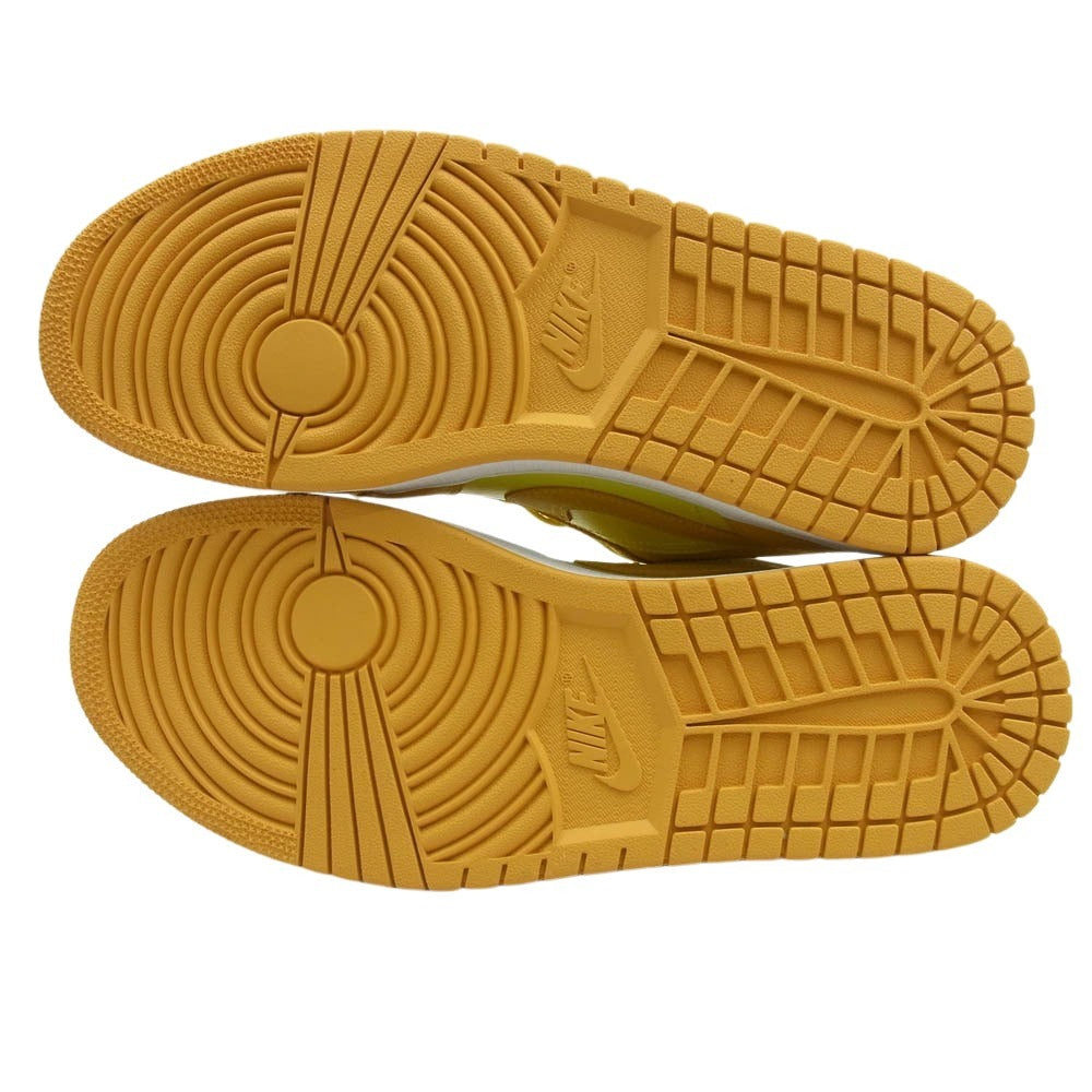 NIKE ナイキ DC0774-700 Women's AIR JORDAN 1 LOW SUNNY YELLOW　ウィメンズ エアジョーダン1 ロー スニーカー イエロー系 28.5cm【新古品】【未使用】【中古】