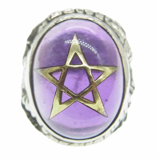 ALEX STREETER アレックスストリーター エンジェルハート パープル ラベンダー リング シルバー系 パープル系 20.5号【中古】