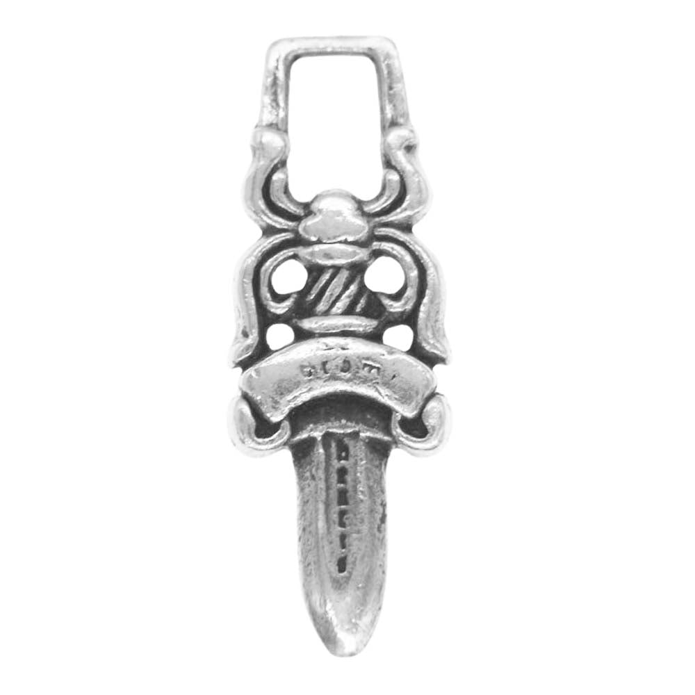 CHROME HEARTS クロムハーツ（原本無） #5 DAGGER ZIP1 ダガー ジップ ペンダントトップ シルバー系【中古】