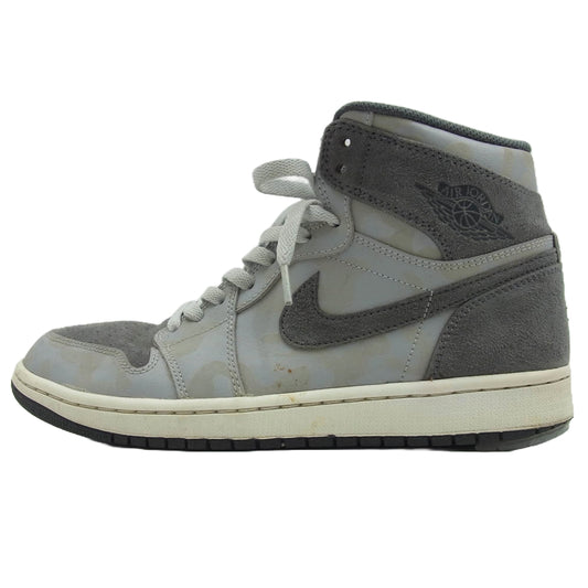 NIKE AIR JORDAN ナイキ ジョーダン AA3993-027 Air Jordan 1 Retro High Camo 3M Wolf Grey AJ1 エアジョーダン レトロ ハイ カモ ウルフ グレー スニーカー グレー系 26cm【中古】