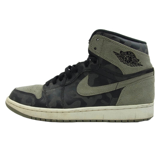 NIKE AIR JORDAN ナイキ ジョーダン AA3993-034 Air Jordan 1 Retro High Camo 3M Shadow AJ1 エアジョーダン レトロ ハイ カモ シャドウ スニーカー グレー系 ブラック系 27cm【中古】