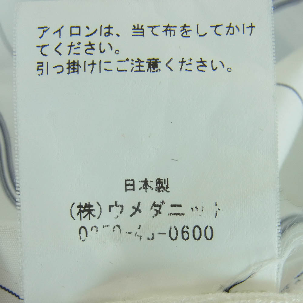 ラッピンノット SWITCHING ZIP SH クレイジーストライプ 長袖 シャツ ジップアップ ライトブルー系 ホワイト系 2【中古】