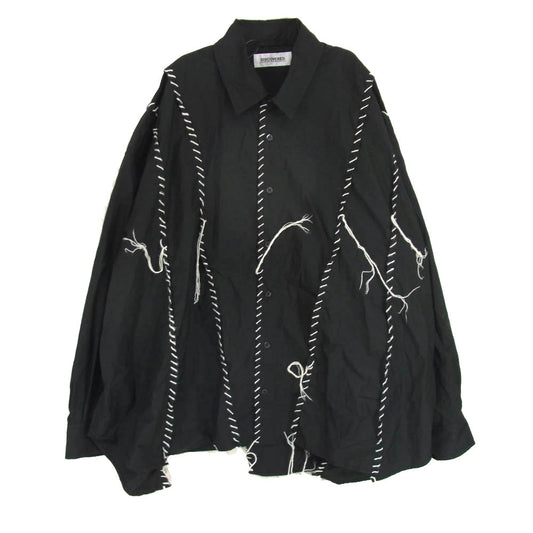 DISCOVERED ディスカバード DOCKING WIDE LOOPING SHIRT ルーピング加工 長袖シャツ ブラック系 1【中古】