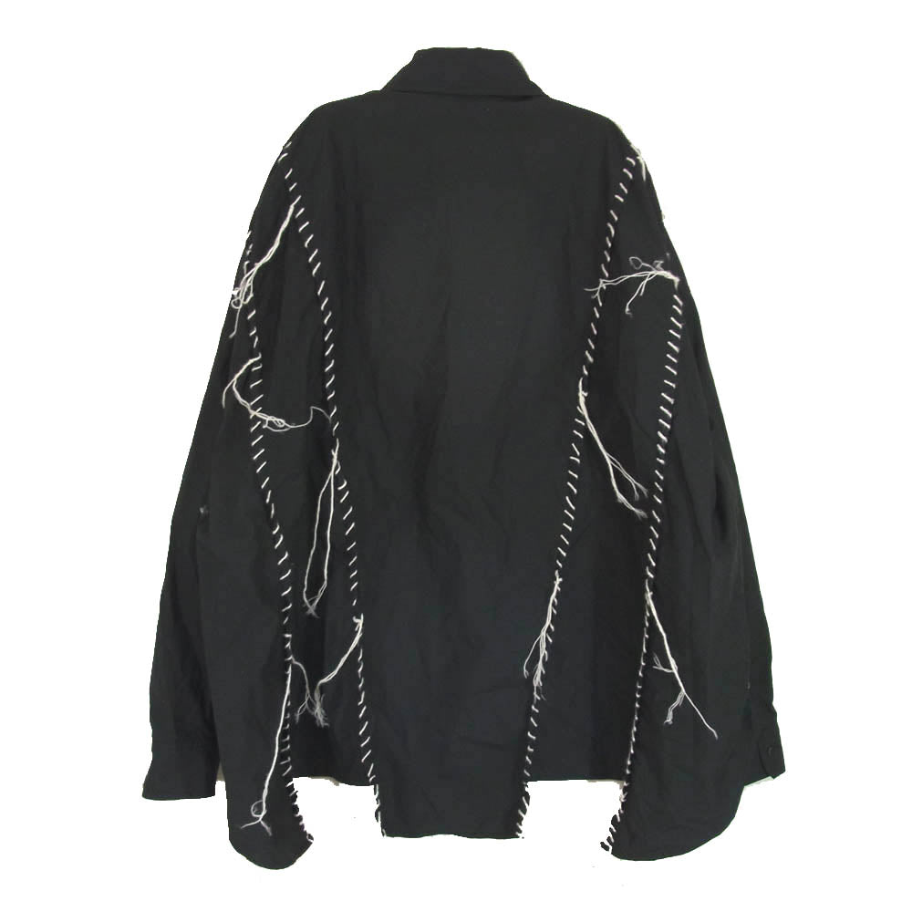 DISCOVERED ディスカバード DOCKING WIDE LOOPING SHIRT ルーピング加工 長袖シャツ ブラック系 1【中古】