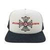 CHROME HEARTS クロムハーツ（原本無） GUNS N ROSES CH PLUS TRUCKER CAP ガンズアンドローゼス CHプラス メッシュ トラッカーキャップ ブラック系 ホワイト系 53-60【中古】