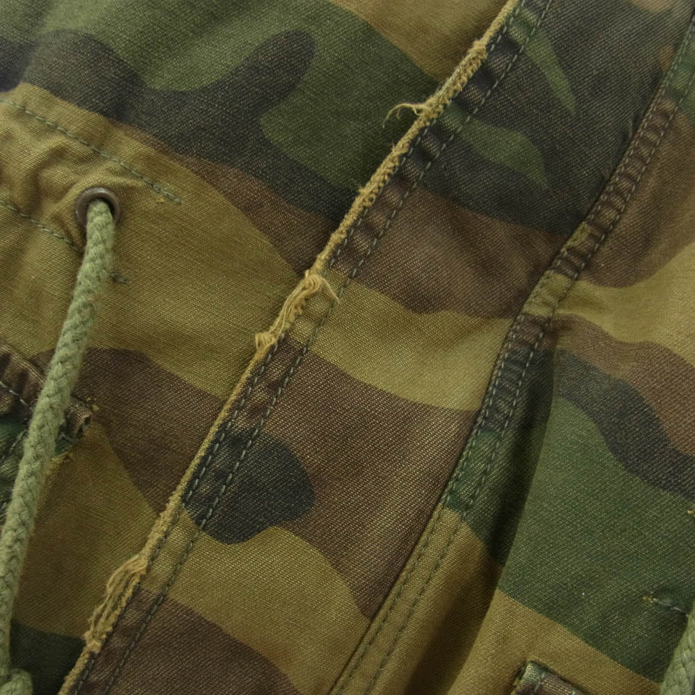 Abercrombie & Fitch アバクロンビー&フィッチ カモフラ 迷彩 エポレット ジップアップ ミリタリー ジャケット マルチカラー系 L【中古】