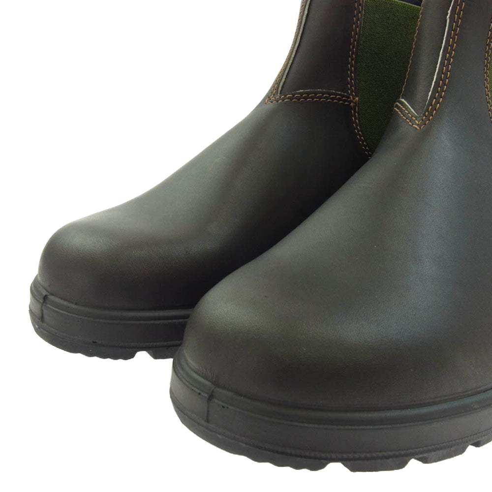 ブランドストーン 519 COLOURED ELASTIC SIDED BOOT エラステック サイド ブーツ サイドゴアブーツ BROWN/OLIVE ブラック系 UK7【新古品】【未使用】【中古】