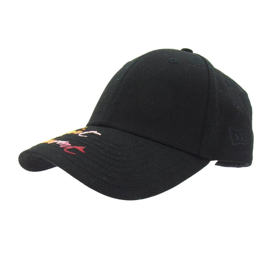 SAINT LAURENT サンローラン 694785 YCL36 × New Era ニューエラ 国内正規品 ロゴ刺繍 ベースボール キャップ 帽子 ブラック系【中古】