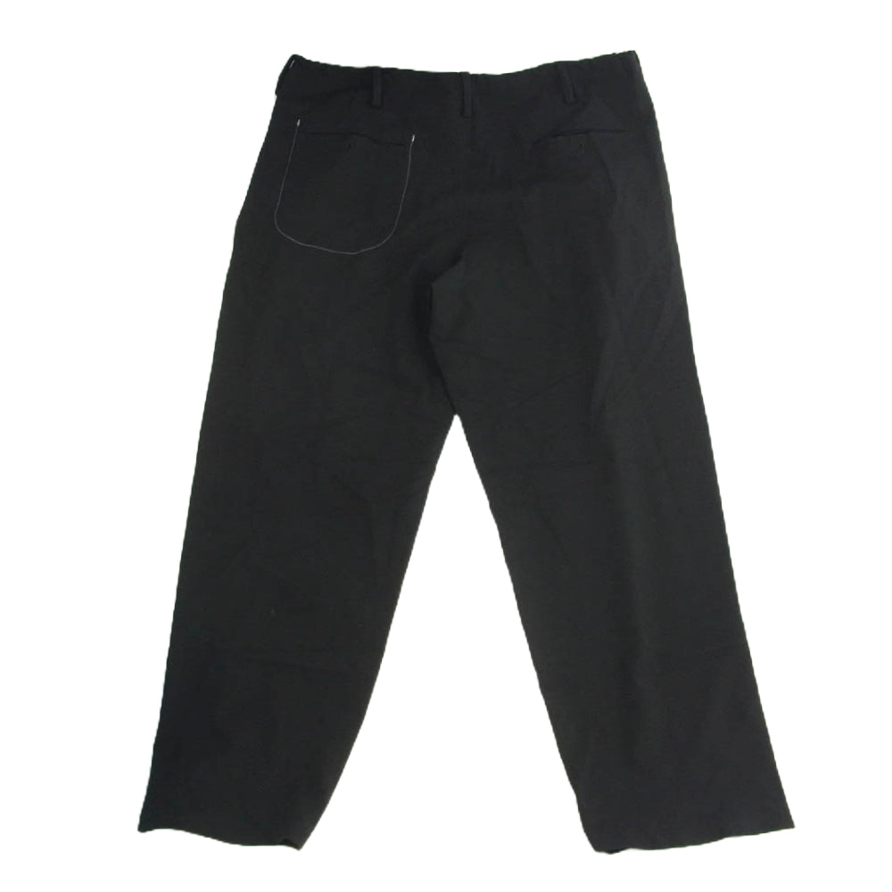 Yohji Yamamoto POUR HOMME ヨウジヤマモトプールオム 01SS HX-P069-101 ワイド テーパード イージー パンツ ブラック系 M【中古】