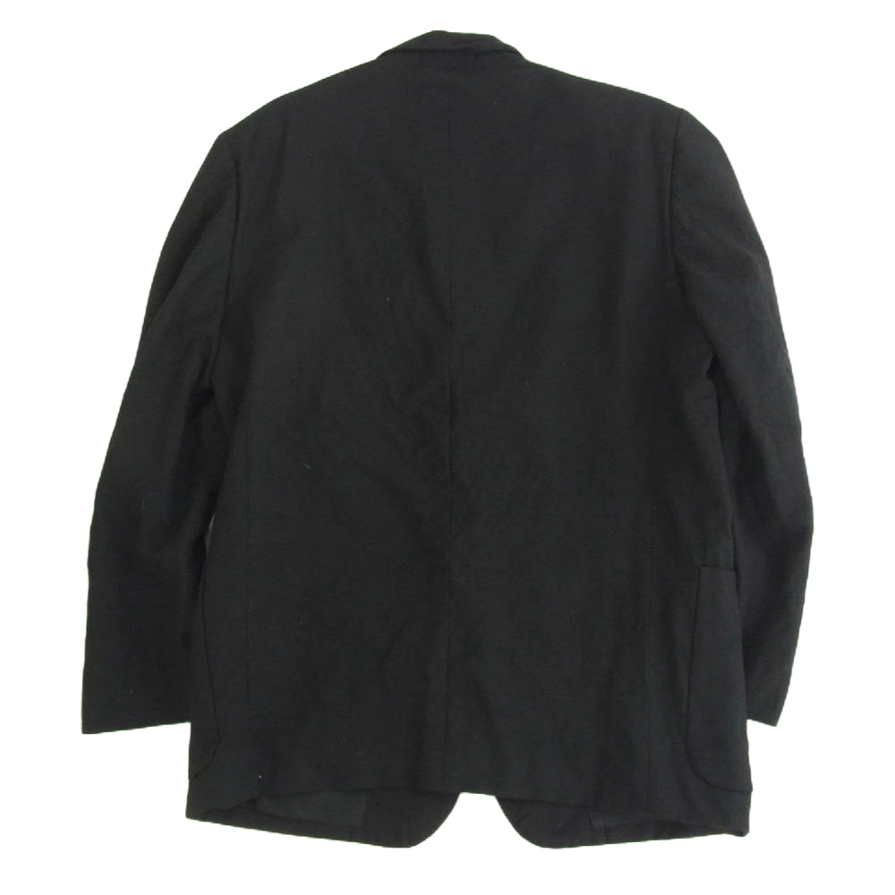 COMME des GARCONS HOMME コムデギャルソンオム HS-08010S 90's アーカイブ 田中オム ウール セットアップ 2B テーラードジャケット ワイド テーパード パンツ ブラック系 S【中古】