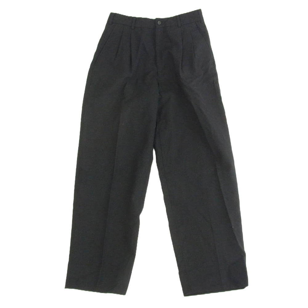 COMME des GARCONS HOMME コムデギャルソンオム HS-08010S 90's アーカイブ 田中オム ウール セットアップ 2B テーラードジャケット ワイド テーパード パンツ ブラック系 S【中古】