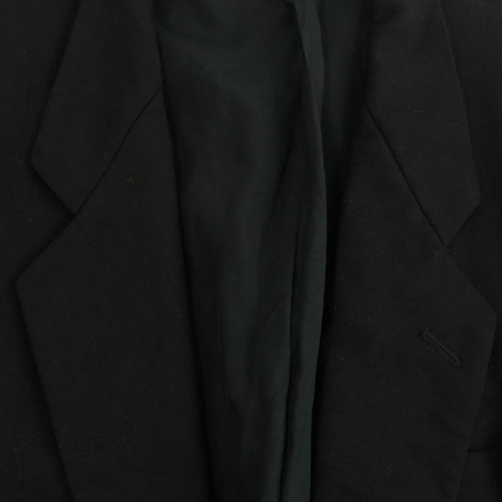 COMME des GARCONS HOMME コムデギャルソンオム HS-08010S 90's アーカイブ 田中オム ウール セットアップ 2B テーラードジャケット ワイド テーパード パンツ ブラック系 S【中古】