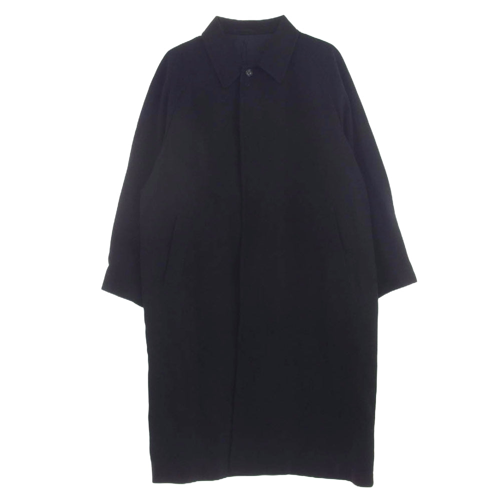 COMME des GARCONS HOMME コムデギャルソンオム AD1997 HC-07006M 90's アーカイブ 田中オム 比翼 ウール ステンカラー コート ブラック系 M【中古】