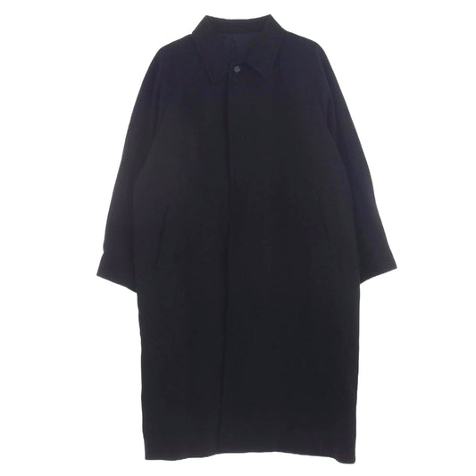 COMME des GARCONS HOMME コムデギャルソンオム AD1997 HC-07006M 90's アーカイブ 田中オム 比翼 ウール ステンカラー コート ブラック系 M【中古】