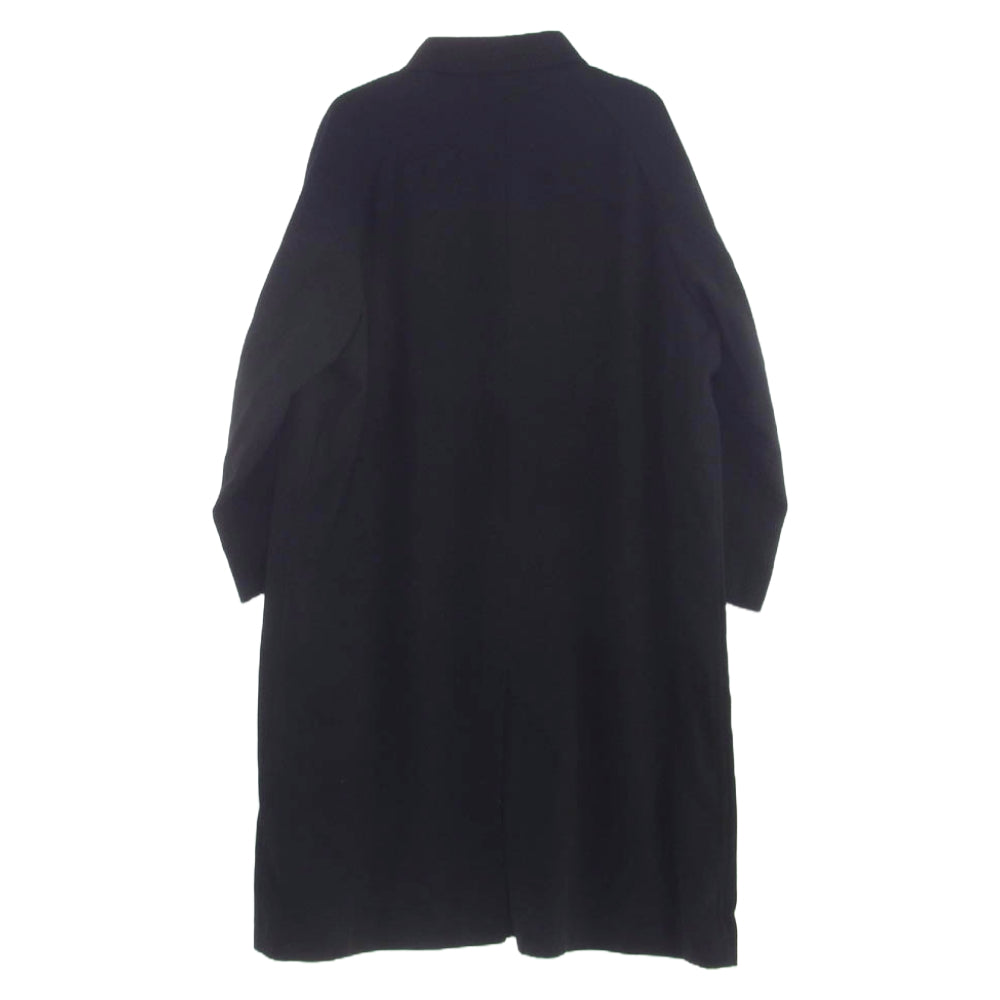 COMME des GARCONS HOMME コムデギャルソンオム AD1997 HC-07006M 90's アーカイブ 田中オム 比翼 ウール ステンカラー コート ブラック系 M【中古】