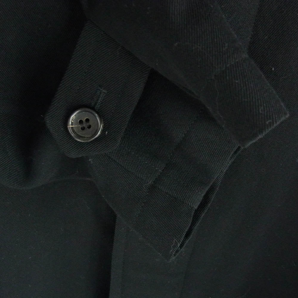 COMME des GARCONS HOMME コムデギャルソンオム AD1997 HC-07006M 90's アーカイブ 田中オム 比翼 ウール ステンカラー コート ブラック系 M【中古】
