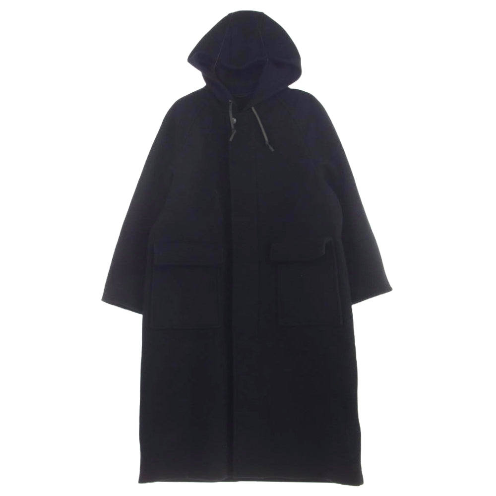 COMME des GARCONS HOMME コムデギャルソンオム AD1995 HC-08004M 90's アーカイブ 田中オム オーバーサイズ フーデッド ウール コート ブラック系 M【中古】