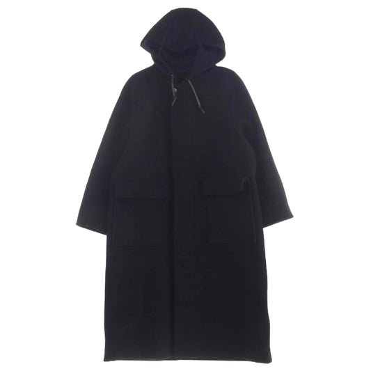 COMME des GARCONS HOMME コムデギャルソンオム AD1995 HC-08004M 90's アーカイブ 田中オム オーバーサイズ フーデッド ウール コート ブラック系 M【中古】