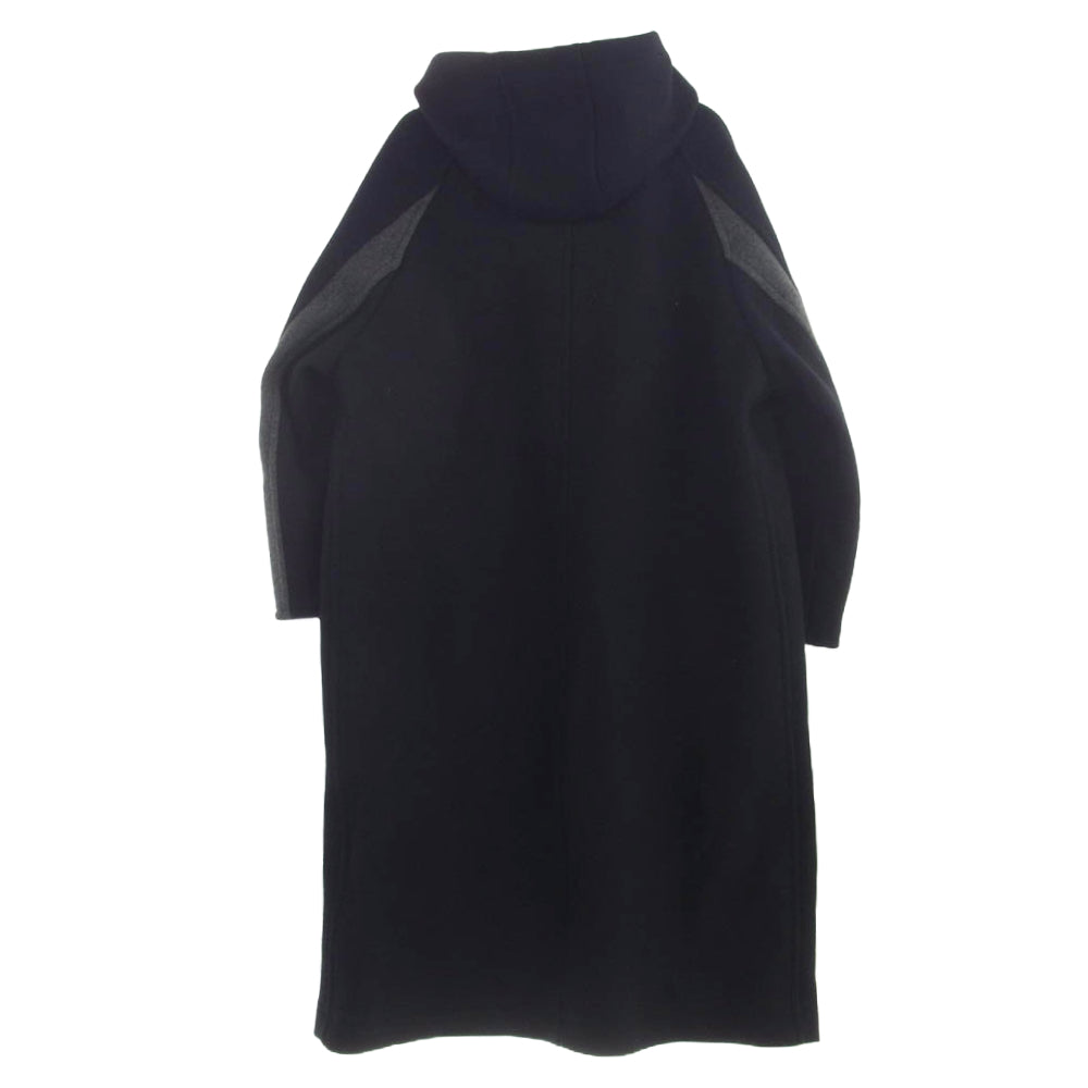 COMME des GARCONS HOMME コムデギャルソンオム AD1995 HC-08004M 90's アーカイブ 田中オム オーバーサイズ フーデッド ウール コート ブラック系 M【中古】